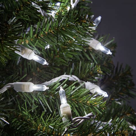 led christmas tree lights white wire